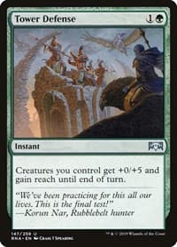 Tower Defense - Ravnica Allegiance - Magic: The Gathering card