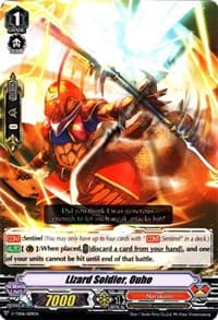 Lizard Soldier, Ouho - V-TD06: Naoki Ishida - Cardfight Vanguard card
