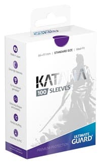 Katana 2018 Standard Size Sleeves - Purple (100-Pack) - Ultimate Guard Card Sleeves - Card Sleeves card