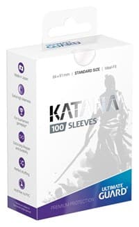 Katana 2018 Standard Size Sleeves - Clear (100-Pack) - Ultimate Guard Card Sleeves - Card Sleeves card