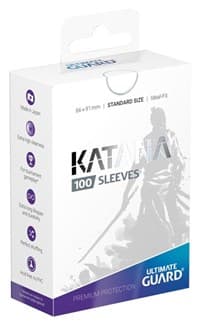 Katana 2018 Standard Size Sleeves - White (100-Pack) - Ultimate Guard Card Sleeves - Card Sleeves card