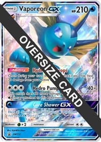 Vaporeon GX - SM172 - Jumbo Cards - Pokemon card