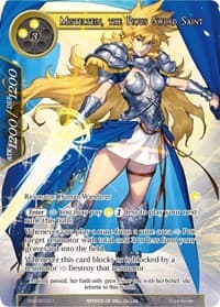 Misteltein, the Pious Sword Saint (Secret) - The Strangers of New Valhalla - Force of Will card