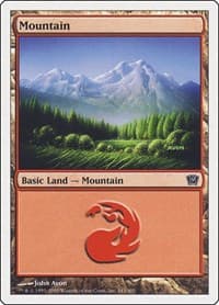 Mountain (343) - 9th Edition - Magic: The Gathering card