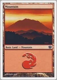 Mountain (345) - 9th Edition - Magic: The Gathering card