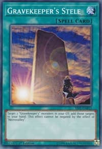 Gravekeeper's Stele - Speed Duel Decks: Destiny Masters - YuGiOh card