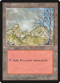 Mountain (341) - Ice Age - Magic: The Gathering card