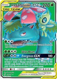 Celebi & Venusaur GX (Full Art) - SM - Team Up - Pokemon card