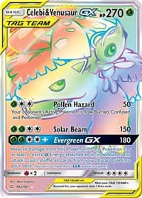 Celebi & Venusaur GX (Secret) - SM - Team Up - Pokemon card