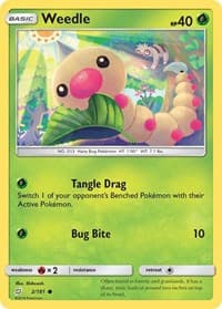 Weedle (2) - SM - Team Up - Pokemon card