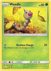Weedle (3) - SM - Team Up - Pokemon card