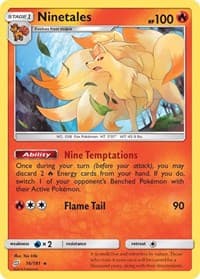Ninetales - SM - Team Up - Pokemon card