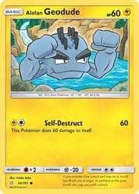 Alolan Geodude (34) - SM - Team Up - Pokemon card