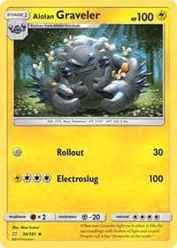 Alolan Graveler - SM - Team Up - Pokemon card