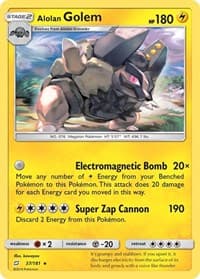 Alolan Golem - SM - Team Up - Pokemon card