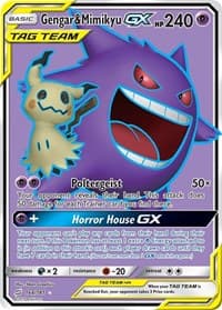 Gengar & Mimikyu GX (Full Art) - SM - Team Up - Pokemon card