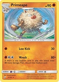Primeape - SM - Team Up - Pokemon card
