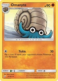 Omanyte - SM - Team Up - Pokemon card