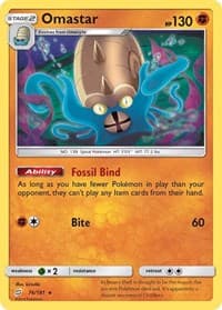 Omastar - SM - Team Up - Pokemon card