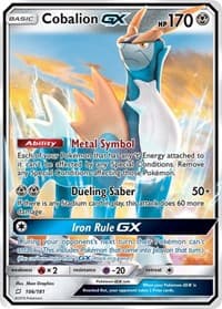 Cobalion GX - SM - Team Up - Pokemon card