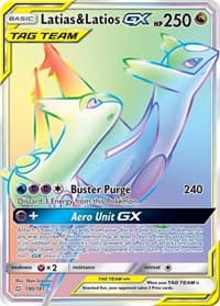 Latias & Latios GX (Secret) - SM - Team Up - Pokemon card