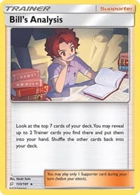 Bill's Analysis - SM - Team Up - Pokemon card