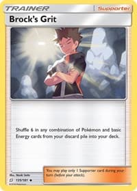 Brock's Grit - SM - Team Up - Pokemon card