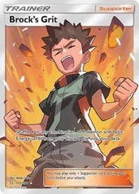Brock's Grit (Full Art) - SM - Team Up - Pokemon card