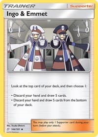 Ingo & Emmet - SM - Team Up - Pokemon card