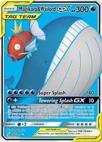 Magikarp & Wailord GX (Full Art) - SM - Team Up - Pokemon card