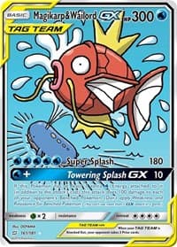 Magikarp & Wailord GX (Alternate Full Art) - SM - Team Up - Pokemon card