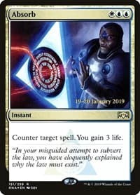 Absorb - Prerelease Cards - Magic: The Gathering card