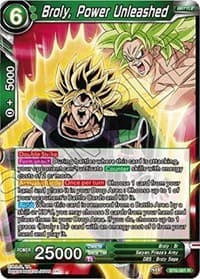 Broly, Power Unleashed - Destroyer Kings - Dragon Ball Super: Masters card