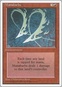 Manabarbs - Fourth Edition - Magic: The Gathering card