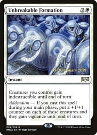 Unbreakable Formation - Prerelease Cards - Magic: The Gathering card