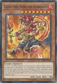 Cataclysmic Scorching Sunburner - Savage Strike - YuGiOh card