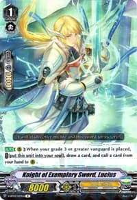 Knight of Exemplary Sword, Lucius - V-BT03: Miyaji Academy CF Club - Cardfight Vanguard card