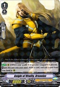 Knight of Vitality, Brennius - V-BT03: Miyaji Academy CF Club - Cardfight Vanguard card