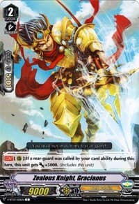 Zealous Knight, Gracianus - V-BT03: Miyaji Academy CF Club - Cardfight Vanguard card