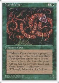 Marsh Viper - Fourth Edition - Magic: The Gathering card