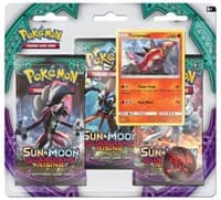 Guardians Rising 3 Pack Blister [Turtonator] - SM - Guardians Rising - Pokemon card