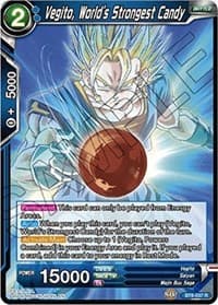 Vegito, World's Strongest Candy - Destroyer Kings - Dragon Ball Super: Masters card