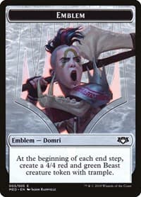 Emblem - Domri, Chaos Bringer - Mythic Edition: Ravnica Allegiance - Magic: The Gathering card