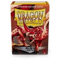 Dragon Shield Matte Sleeves - Ruby (100-Pack) - Dragon Shield Card Sleeves - Card Sleeves card