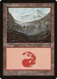 Mountain (345) - Odyssey - Magic: The Gathering card