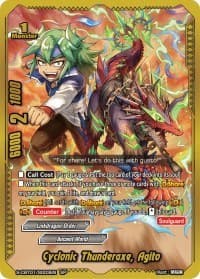 Cyclonic Thunderaxe, Agito (SP) - S-CBT01: Golden Garga - Future Card BuddyFight card