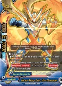 Meteor Galaxy Exalt, Ultra Cosmoman - S-CBT01: Golden Garga - Future Card BuddyFight card