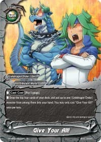 Give Your All! - S-CBT01: Golden Garga - Future Card BuddyFight card