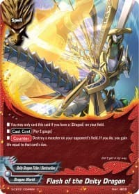 Flash of the Deity Dragon - S-CBT01: Golden Garga - Future Card BuddyFight card
