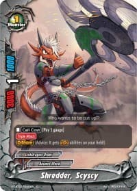 Shredder, Scyscy - S-CBT01: Golden Garga - Future Card BuddyFight card
